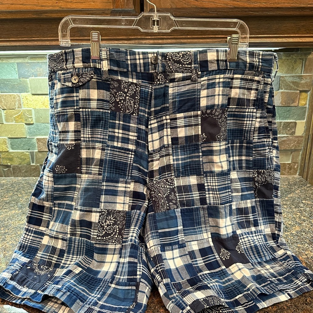 Polo Ralph Lauren madras shorts size 36. Never worn